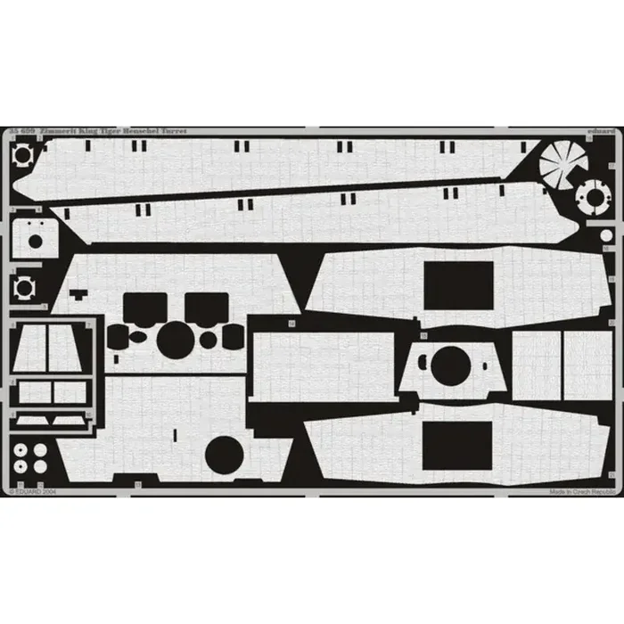 Zimmerit King Tiger Henschel (diseñado para ser ensamblado con maquetas de Dragon)