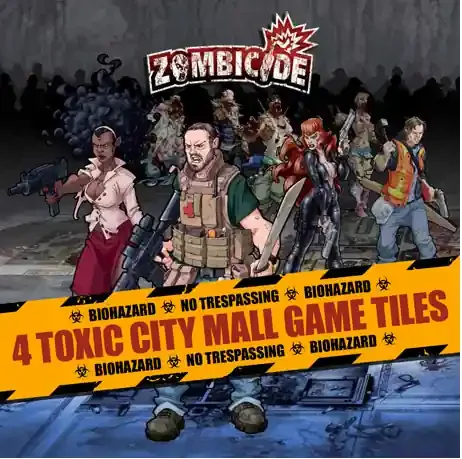 Zombicide Toxic City Mall Game Tiles